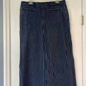 Wide Leg Pinstripe
